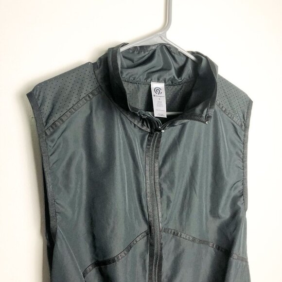Champion C9 Sleeveless Athletic Running Windbreaker Small Black - Picture 4 of 8